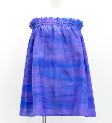 Hula Blouse & Pa'u Set-Up with Kahiko & Sea Print / Luxury Collection / J3168pu