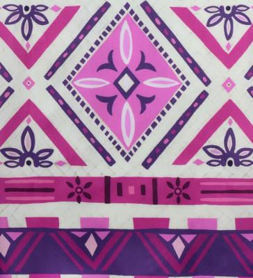 Hula Shantung Pa'u Skirt with Moana Kahiko Print / Luxury Collection / J3173-5