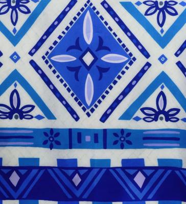 Hula Shantung Pa'u Skirt with Moana Kahiko Print / Luxury Collection / J3173-7