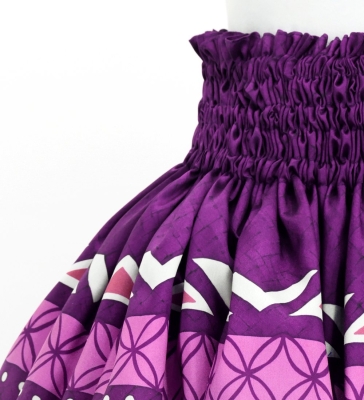 Hula Blouse & Pa'u Set-Up with Moana Kahiko Print / Luxury Collection / J3174-2