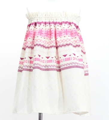Hula Blouse & Pa'u Set-Up with Moana Kahiko Print / Luxury Collection / J3174-2