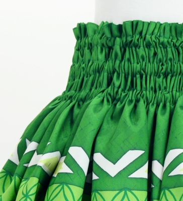 Hula Blouse & Pa'u Set-Up with Moana Kahiko Print / Luxury Collection / J3174-4
