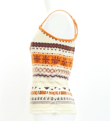 Hula Blouse & Pa'u Set-Up with Moana Kahiko Print / Luxury Collection / J3174-4