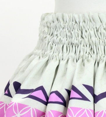 Hula Blouse & Pa'u Set-Up with Moana Kahiko Print / Luxury Collection / J3174-5