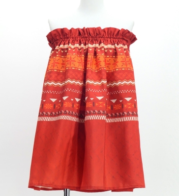 Hula Blouse & Pa'u Set-Up with Moana Kahiko Print / Luxury Collection / J3174-6
