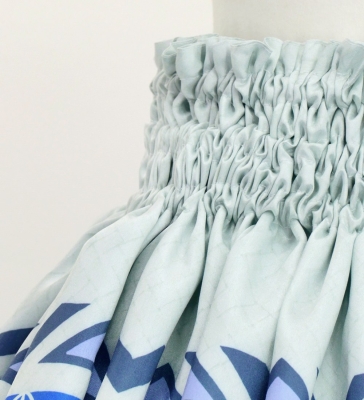 Hula Blouse & Pa'u Set-Up with Moana Kahiko Print / Luxury Collection / J3174-7