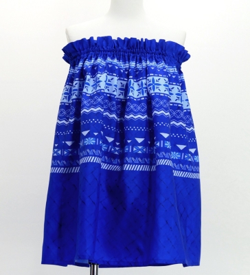 Hula Blouse & Pa'u Set-Up with Moana Kahiko Print / Luxury Collection / J3174-7