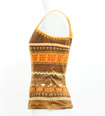 Hula Blouse & Pa'u Set-Up with Moana Kahiko Print / Luxury Collection / J3174-8