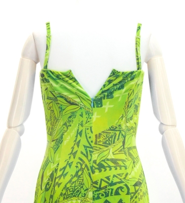 Hula Long Multi Way Dress with Velvet & Koshibo / Luxury Collection / Light Green / J3175lgr
