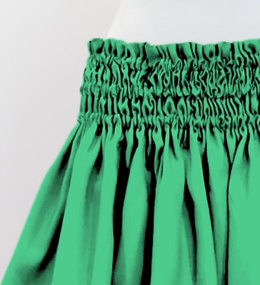 Hula Solid Shantung Pa'u Skirt / Luxury Collection / Aqua / J3177aq