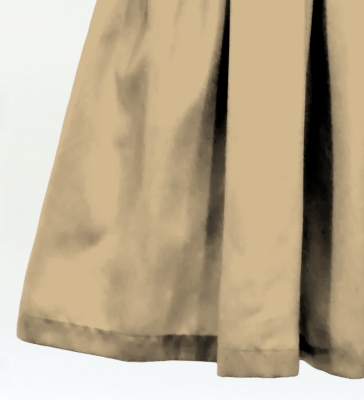 Hula Solid Shantung Pa'u Skirt / Luxury Collection / Beige / J3177be