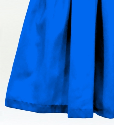 Hula Solid Shantung Pa'u Skirt / Luxury Collection / Blue / J3177bl