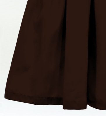 Hula Solid Shantung Pa'u Skirt / Luxury Collection / Dark Brown / J3177dbr