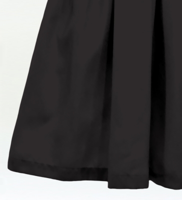 Hula Solid Shantung Pa'u Skirt / Luxury Collection / Dark Gray / J3177dgy