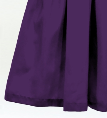 Hula Solid Shantung Pa'u Skirt / Luxury Collection / Dark Purple / J3177dpu