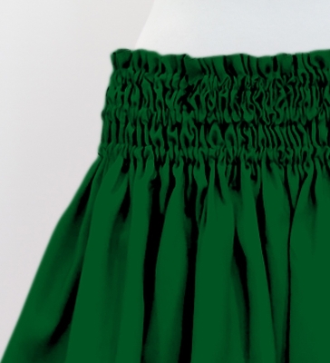 Hula Solid Shantung Pa'u Skirt / Luxury Collection / Green / J3177gr