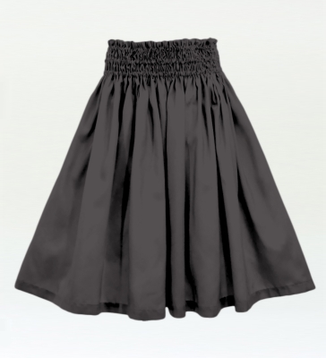 Hula Solid Shantung Pa'u Skirt / Luxury Collection / Gray / J3177gy