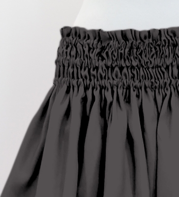 Hula Solid Shantung Pa'u Skirt / Luxury Collection / Gray / J3177gy