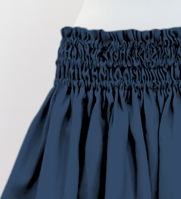 Hula Solid Shantung Pa'u Skirt / Luxury Collection / Gray Blue / J3177gybl