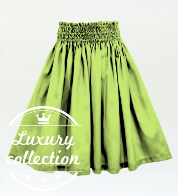 Hula Solid Shantung Pa'u Skirt / Luxury Collection / Light Green / J3177lgr