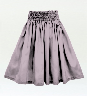 Hula Solid Shantung Pa'u Skirt / Luxury Collection / Light Gray / J3177lgy