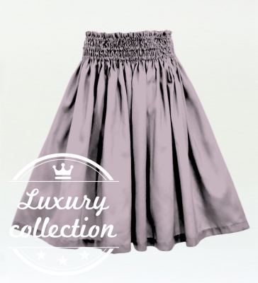 Hula Solid Shantung Pa'u Skirt / Luxury Collection / Light Gray / J3177lgy