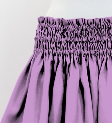 Hula Solid Shantung Pa'u Skirt / Luxury Collection / Lilac / J3177li