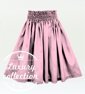 Hula Solid Shantung Pa'u Skirt / Luxury Collection / Light Pink / J3177lpi