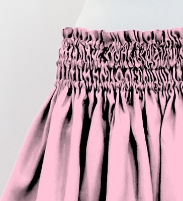 Hula Solid Shantung Pa'u Skirt / Luxury Collection / Light Pink / J3177lpi