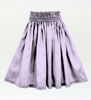 Hula Solid Shantung Pa'u Skirt / Luxury Collection / Lavender / J3177lv