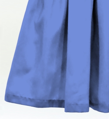 Hula Solid Shantung Pa'u Skirt / Luxury Collection / Marine Blue / J3177mbl