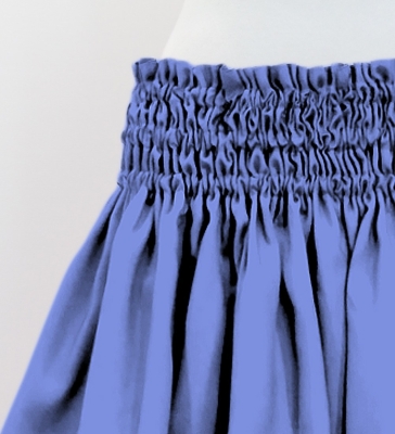 Hula Solid Shantung Pa'u Skirt / Luxury Collection / Marine Blue / J3177mbl