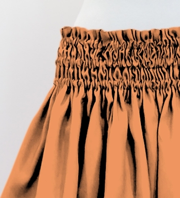 Hula Solid Shantung Pa'u Skirt / Luxury Collection / Peach / J3177pe