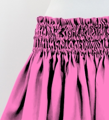 Hula Solid Shantung Pa'u Skirt / Luxury Collection / Pink / J3177pi