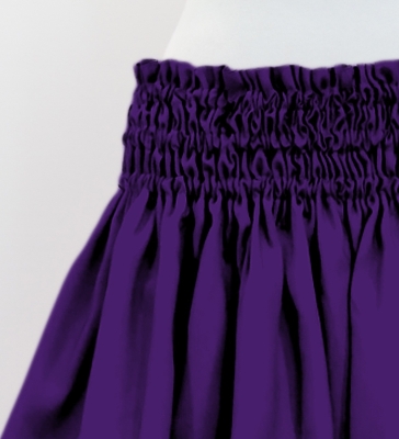 Hula Solid Shantung Pa'u Skirt / Luxury Collection / Purple / J3177pu