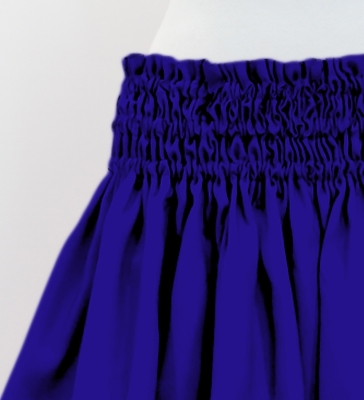 Hula Solid Shantung Pa'u Skirt / Luxury Collection / Royal Blue / J3177rbl