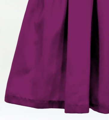 Hula Solid Shantung Pa'u Skirt / Luxury Collection / Red Purple / J3177rdpu