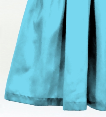 Hula Solid Shantung Pa'u Skirt / Luxury Collection / Sky Blue / J3177sbl