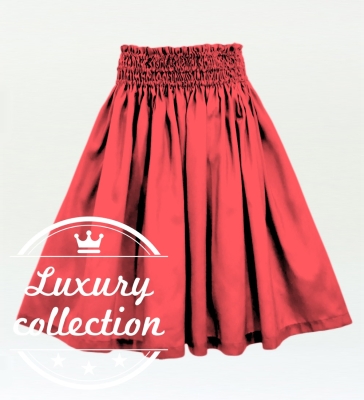Hula Solid Shantung Pa'u Skirt / Luxury Collection / Salmon Pink / J3177spi