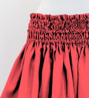 Hula Solid Shantung Pa'u Skirt / Luxury Collection / Salmon Pink / J3177spi