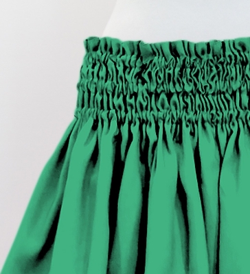 Hula Solid Shantung Pa'u Skirt / Luxury Collection / Turquoise Blue / J3177tbl