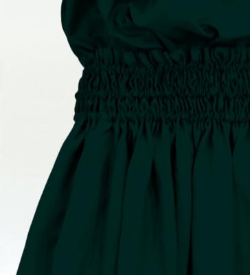 Hula Solid Blouse & Pa'u Set-Up / Luxury Collection / Dark Green / J3178dgr