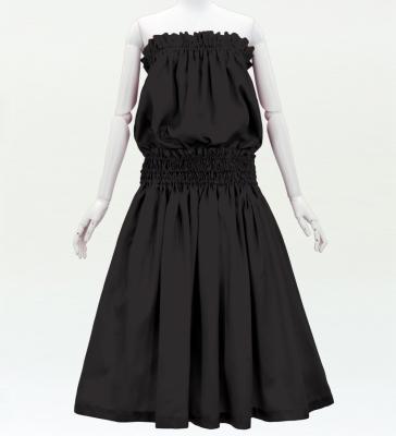 Hula Solid Blouse & Pa'u Set-Up / Luxury Collection / Dark Gray / J3178dgy