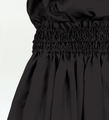 Hula Solid Blouse & Pa'u Set-Up / Luxury Collection / Dark Gray / J3178dgy