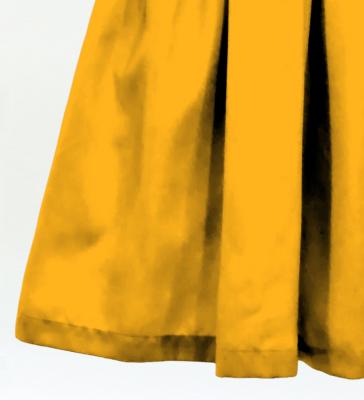 Hula Solid Blouse & Pa'u Set-Up / Luxury Collection / Dark Yellow / J3178dye