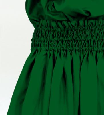 Hula Solid Blouse & Pa'u Set-Up / Luxury Collection / Green / J3178gr