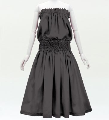 Hula Solid Blouse & Pa'u Set-Up / Luxury Collection / Gray / J3178gy