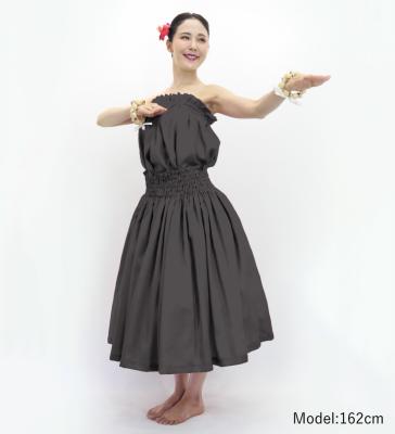 Hula Solid Blouse & Pa'u Set-Up / Luxury Collection / Gray / J3178gy