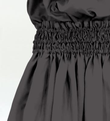 Hula Solid Blouse & Pa'u Set-Up / Luxury Collection / Gray / J3178gy