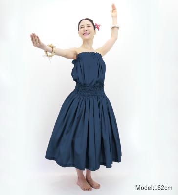 Hula Solid Blouse & Pa'u Set-Up / Luxury Collection / Gray Blue / J3178gybl